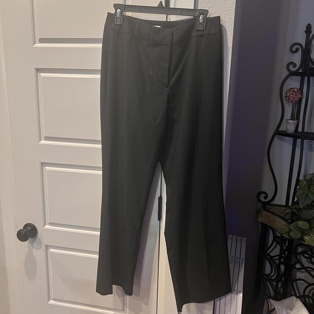 Woman’s Investments  Black Pinstripe Dress Pants